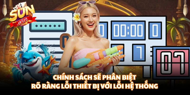 Chính sách sẽ phân biệt rõ ràng lỗi thiết bị với lỗi hệ thống