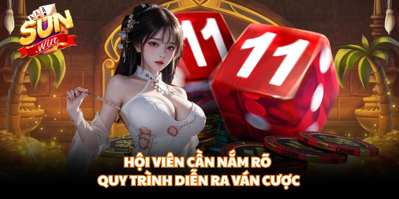 Hội viên cần nắm rõ quy trình diễn ra ván cược